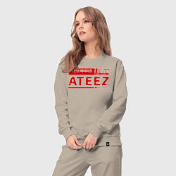 Костюм хлопковый женский Ateez, цвет: миндальный — фото 2