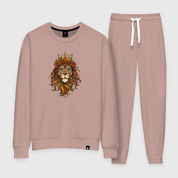 Костюм хлопковый женский Король Лев, цвет: пыльно-розовый