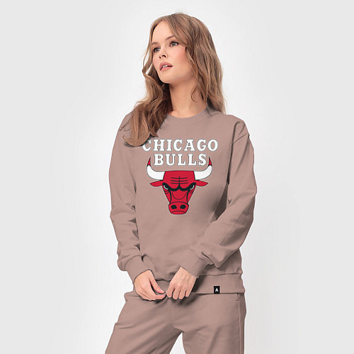 Женский костюм CHICAGO BULLS / Пыльно-розовый – фото 3