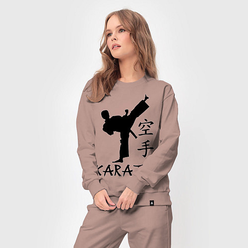 Женский костюм Karate craftsmanship / Пыльно-розовый – фото 3