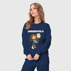 Костюм хлопковый женский UNDERTALE, цвет: тёмно-синий — фото 2
