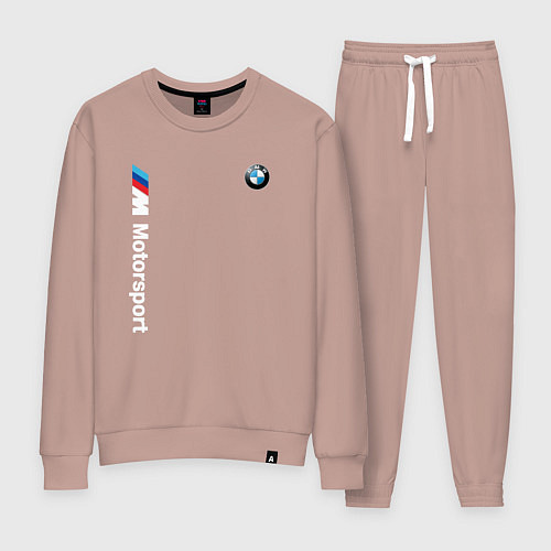 Женский костюм БМВ Мотоспорт / Пыльно-розовый – фото 1