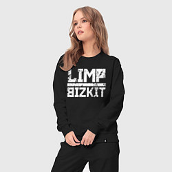 Костюм хлопковый женский LIMP BIZKIT, цвет: черный — фото 2