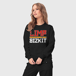 Костюм хлопковый женский LIMP BIZKIT, цвет: черный — фото 2