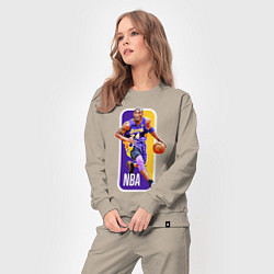 Костюм хлопковый женский NBA Kobe Bryant, цвет: миндальный — фото 2