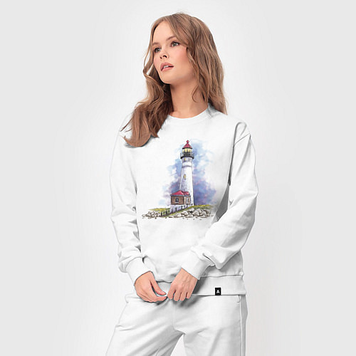 Женский костюм Crisp Point Lighthouse / Белый – фото 3