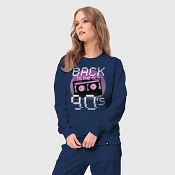 Костюм хлопковый женский Retro Back to the Old 90s, цвет: тёмно-синий — фото 2