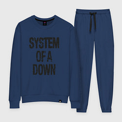 Костюм хлопковый женский System of a down, цвет: тёмно-синий