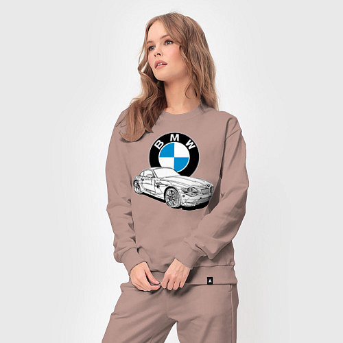 Женский костюм BMW / Пыльно-розовый – фото 3