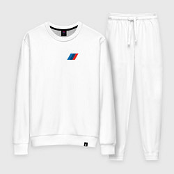 Костюм хлопковый женский BMW M LOGO 2020, цвет: белый