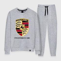 Костюм хлопковый женский PORSCHE, цвет: меланж