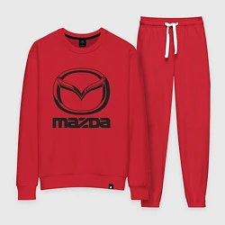 Костюм хлопковый женский MAZDA LOGO, цвет: красный