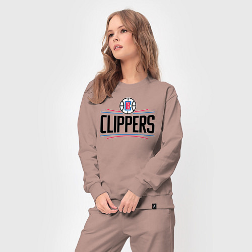 Женский костюм Los Angeles Clippers 1 / Пыльно-розовый – фото 3