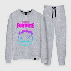 Костюм хлопковый женский TRAVIS SCOTT X FORTNITE, цвет: меланж