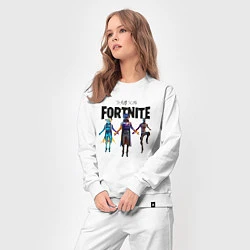 Костюм хлопковый женский TRAVIS SCOTT X FORTNITE, цвет: белый — фото 2