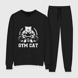 Костюм хлопковый женский GYM Cat, цвет: черный