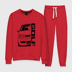 Костюм хлопковый женский Volkswagen Golf Z, цвет: красный