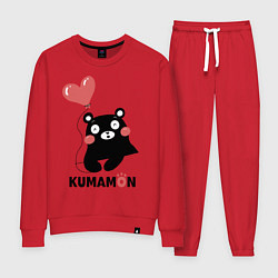 Костюм хлопковый женский Kumamon, цвет: красный