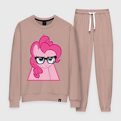 Костюм хлопковый женский Pinky Pie hipster, цвет: пыльно-розовый