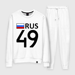 Костюм хлопковый женский RUS 49, цвет: белый