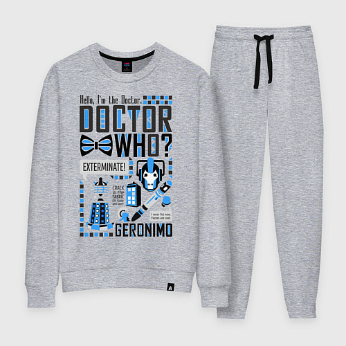 Женский костюм Hello, i'm the Doctor / Меланж – фото 1