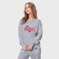 Костюм хлопковый женский PSG We Are Paris 202223, цвет: меланж — фото 2