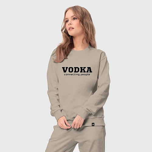 Женский костюм Vodka connecting people / Миндальный – фото 3