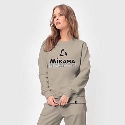 Костюм хлопковый женский MIKASA SPORTS, цвет: миндальный — фото 2