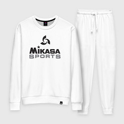 Костюм хлопковый женский MIKASA SPORTS, цвет: белый