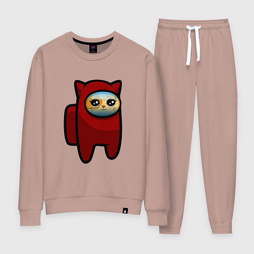 Женский костюм Among us Cat / Пыльно-розовый – фото 1