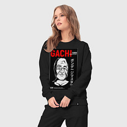 Костюм хлопковый женский Gachimuchi Van Darkholm, цвет: черный — фото 2