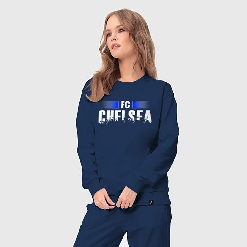 Женский костюм FC Chelsea / Тёмно-синий – фото 3
