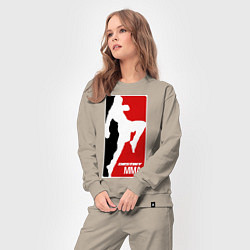 Костюм хлопковый женский MMA, цвет: миндальный — фото 2