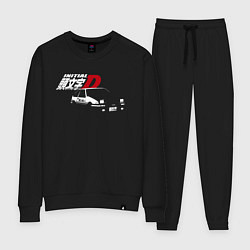Костюм хлопковый женский INITIAL D, цвет: черный