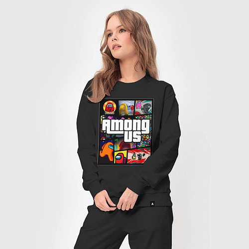 Женский костюм AMONG US GTA / Черный – фото 3