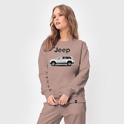 Костюм хлопковый женский Jeep, цвет: пыльно-розовый — фото 2