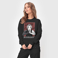 Костюм хлопковый женский Стальной Алхимик, цвет: черный — фото 2