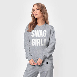 Костюм хлопковый женский Swag Girl!, цвет: меланж — фото 2