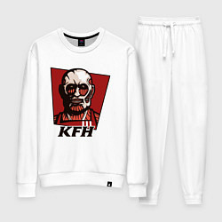 Костюм хлопковый женский KFH - Kentucky Fried Human, цвет: белый