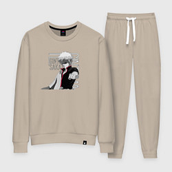 Костюм хлопковый женский Гинтама, цвет: миндальный