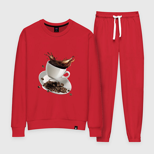 Женский костюм Кофеек / Красный – фото 1