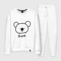 Костюм хлопковый женский KOYA BTS, цвет: белый