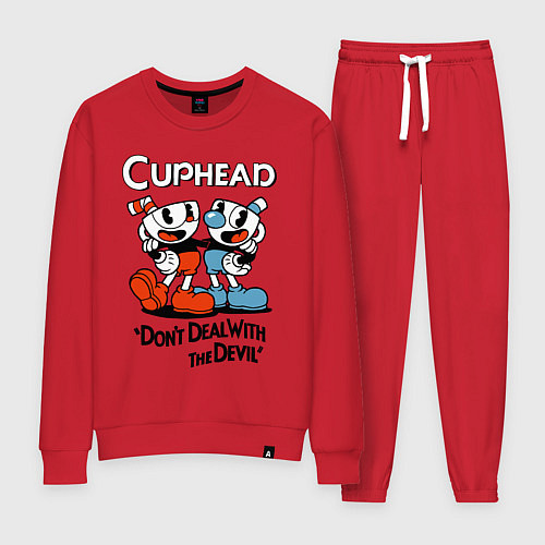 Женский костюм Cuphead, Dont deal with devil / Красный – фото 1