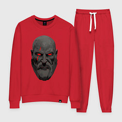 Костюм хлопковый женский Kratos ART, цвет: красный