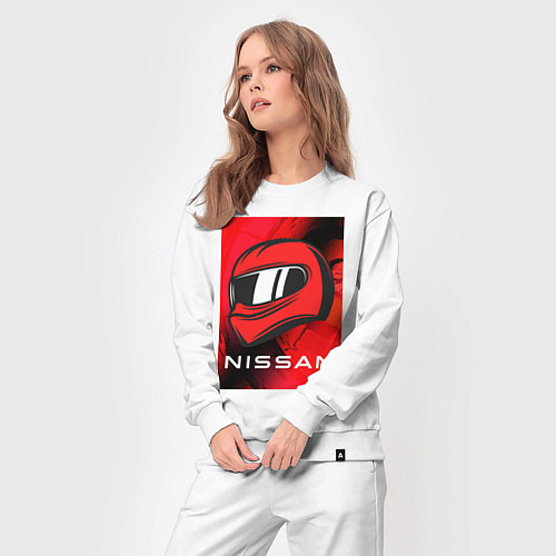 Женский костюм Nissan - Paint / Белый – фото 3
