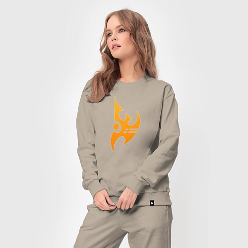 Женский костюм Protoss logo Orange / Миндальный – фото 3