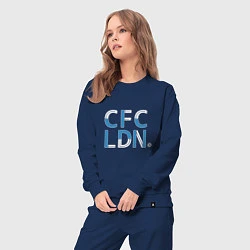 Костюм хлопковый женский FC Chelsea CFC London 202122, цвет: тёмно-синий — фото 2