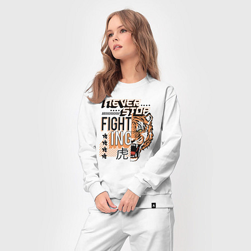 Женский костюм FIGHT TIGER тигр боец / Белый – фото 3