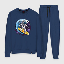 Костюм хлопковый женский Космонавт Серфингист, цвет: тёмно-синий