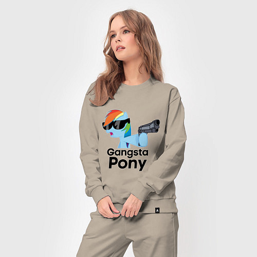 Женский костюм Gangsta pony / Миндальный – фото 3